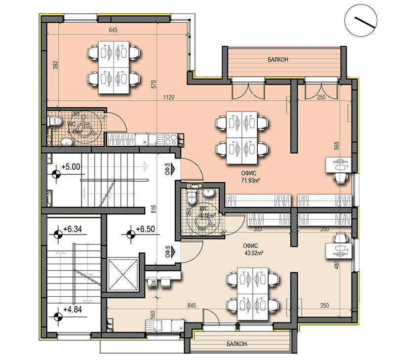 Проект Ул. Обиколна – Етаж 3