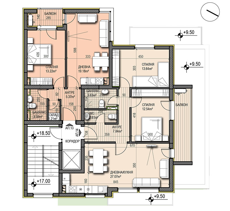 Проект Ул. Обиколна – Етаж 7